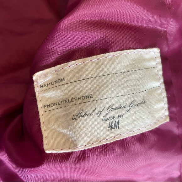 H&M Girls pink Jacket size 7/8 years - Picture 6 of 10